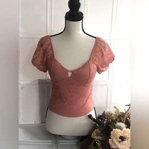 Brand New- No Boundaries- Junior- Sweetheart Lace Top